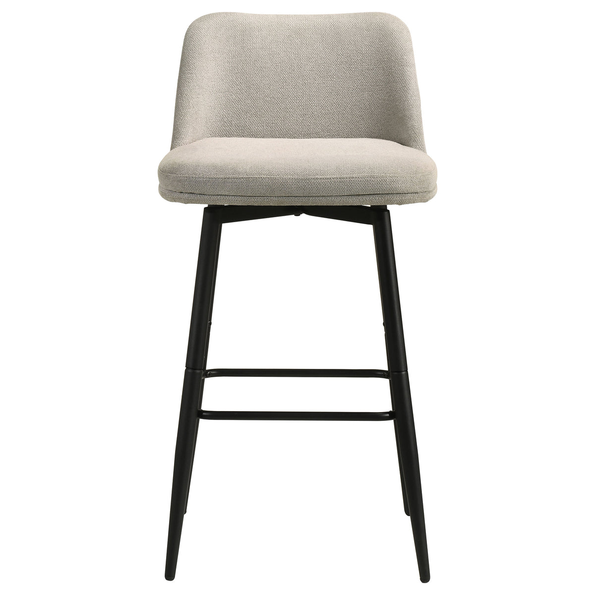Mellor Fabric Upholstered Swivel Bar Chairs (Set of 2) Slate Brown