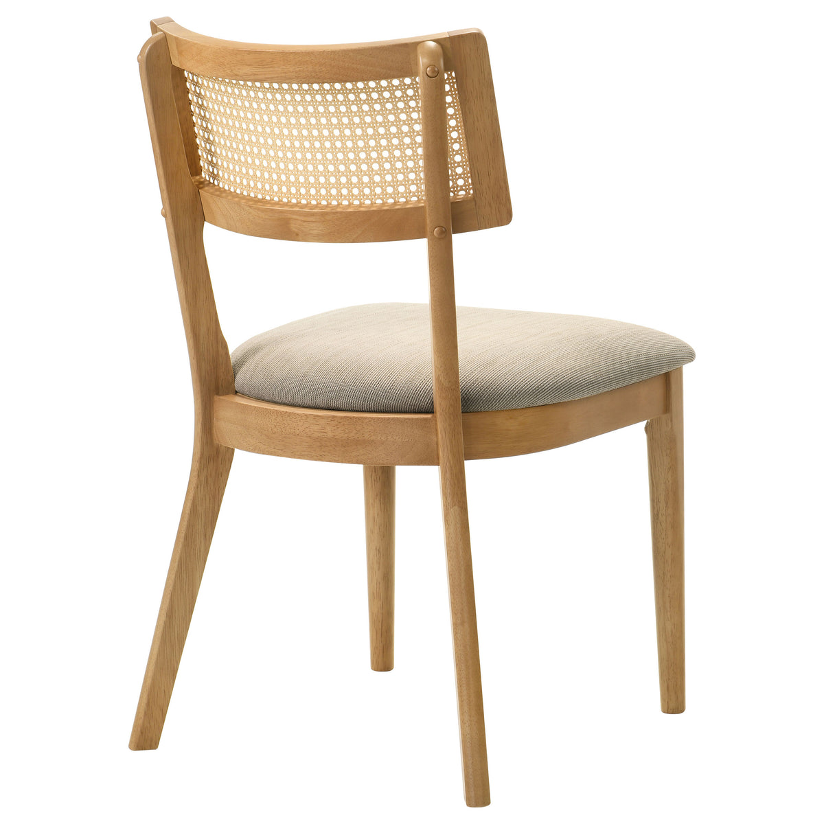 Fabra Cane Back Upholstered Dining Side Chairs (Set of 2) Wheat and Honey