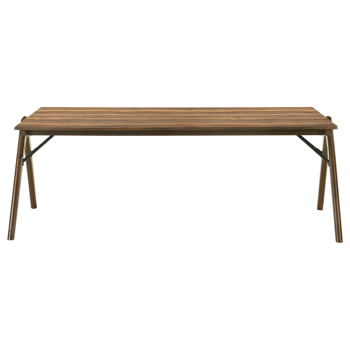 Randolph 82-inch Smart Top Rectangular Dining Table with Angled Legs Sheesham and Brown