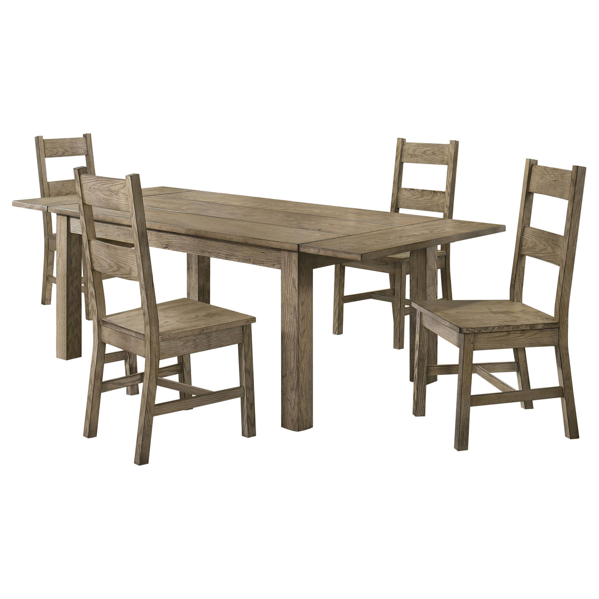 Cardova 5-piece Draw Leaf Extension Dining Set Vineyard Oak