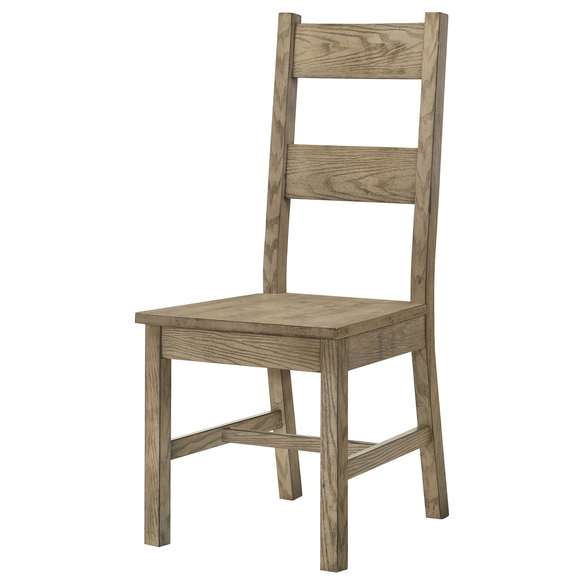 Cardova Solid Wood Ladder Back Dining Side Chairs (Set of 2) Vineyard Oak