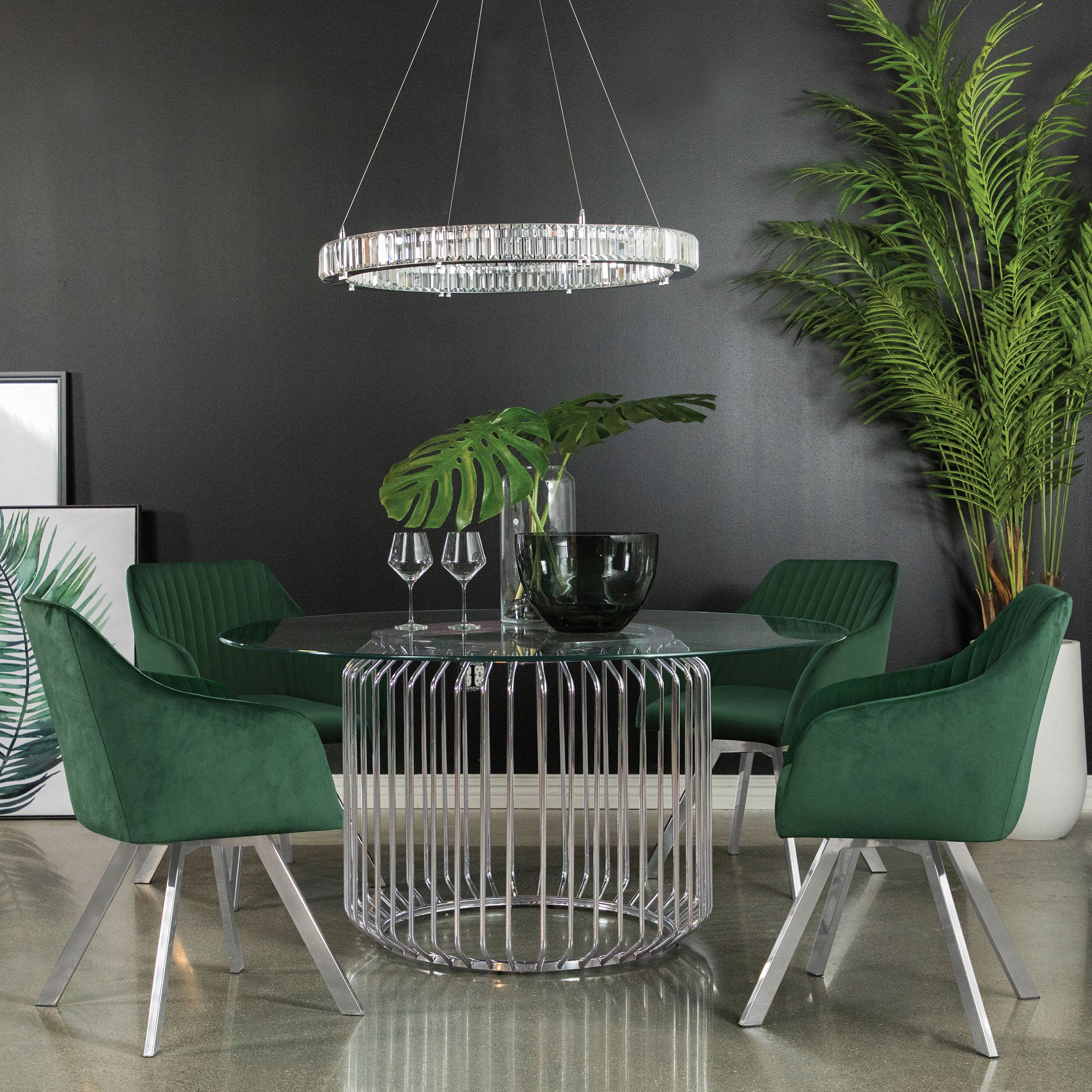 Arika Swivel Arm Chair