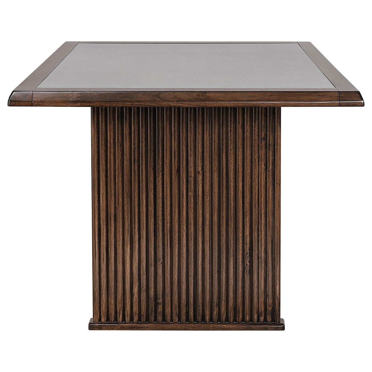 Sherwood 7-piece 72-inch Rectangular Stone Top Dining Set Brown and Grey