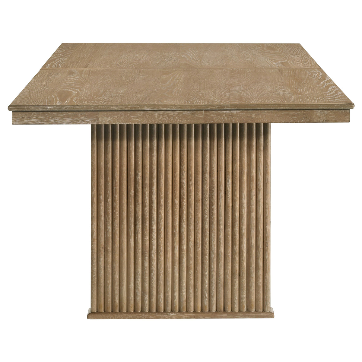 Adina 72 to 89-inch Rectangular Extension Leaf Dining Table Distressed Light Brown