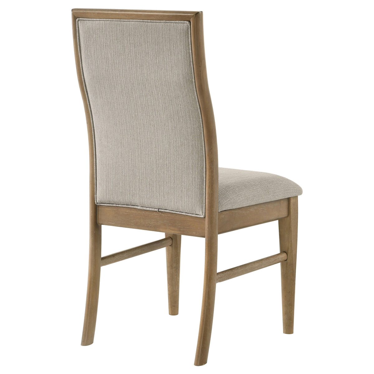 Adina Upholstered Dining Side Chairs (Set of 2) Barley and Distressed Light Brown