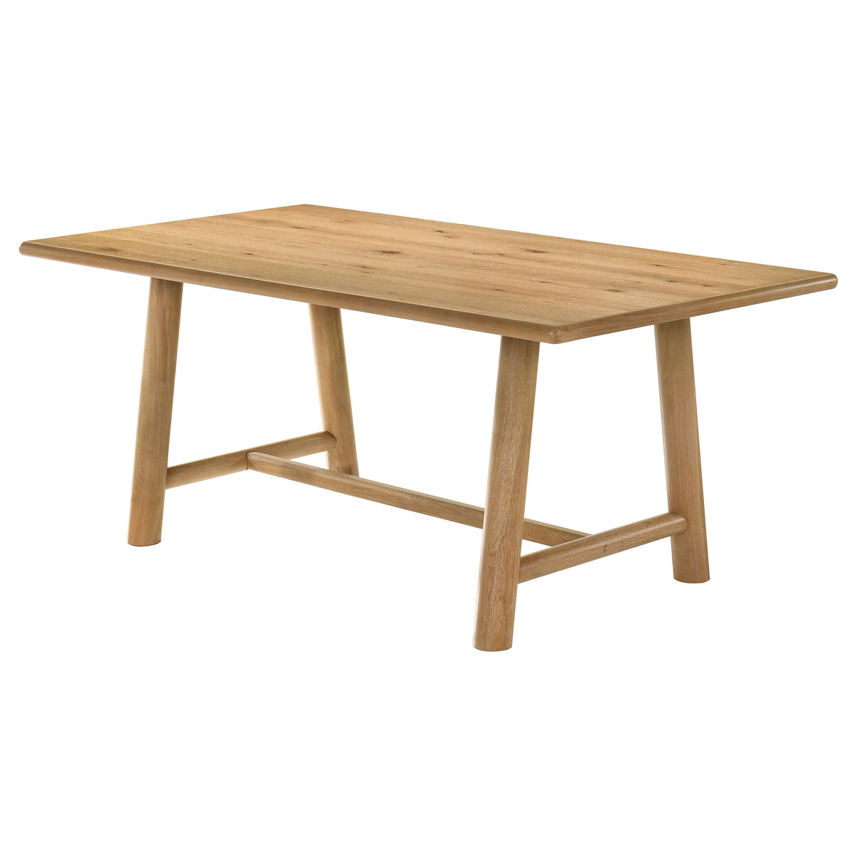 Duncan 71-inch Rectangular Trestle Dining Table Washed Oak