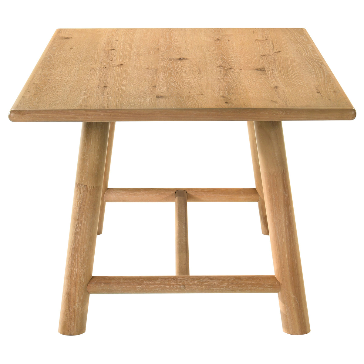 Duncan 71-inch Rectangular Trestle Dining Table Washed Oak