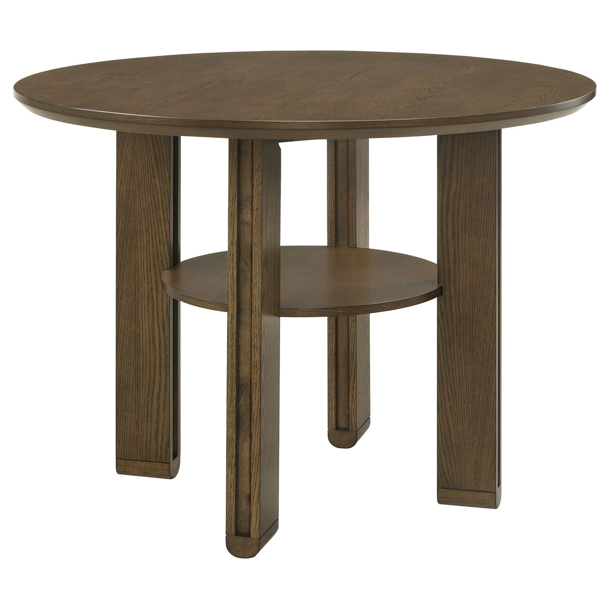 Ottowa 5-piece Round Counter Height Dining Set Brown and Light Tan
