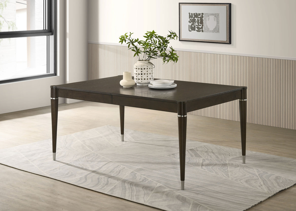 Reseda 63 to 81-inch Rectangular Extension Leaf Dining Table Ash Brown