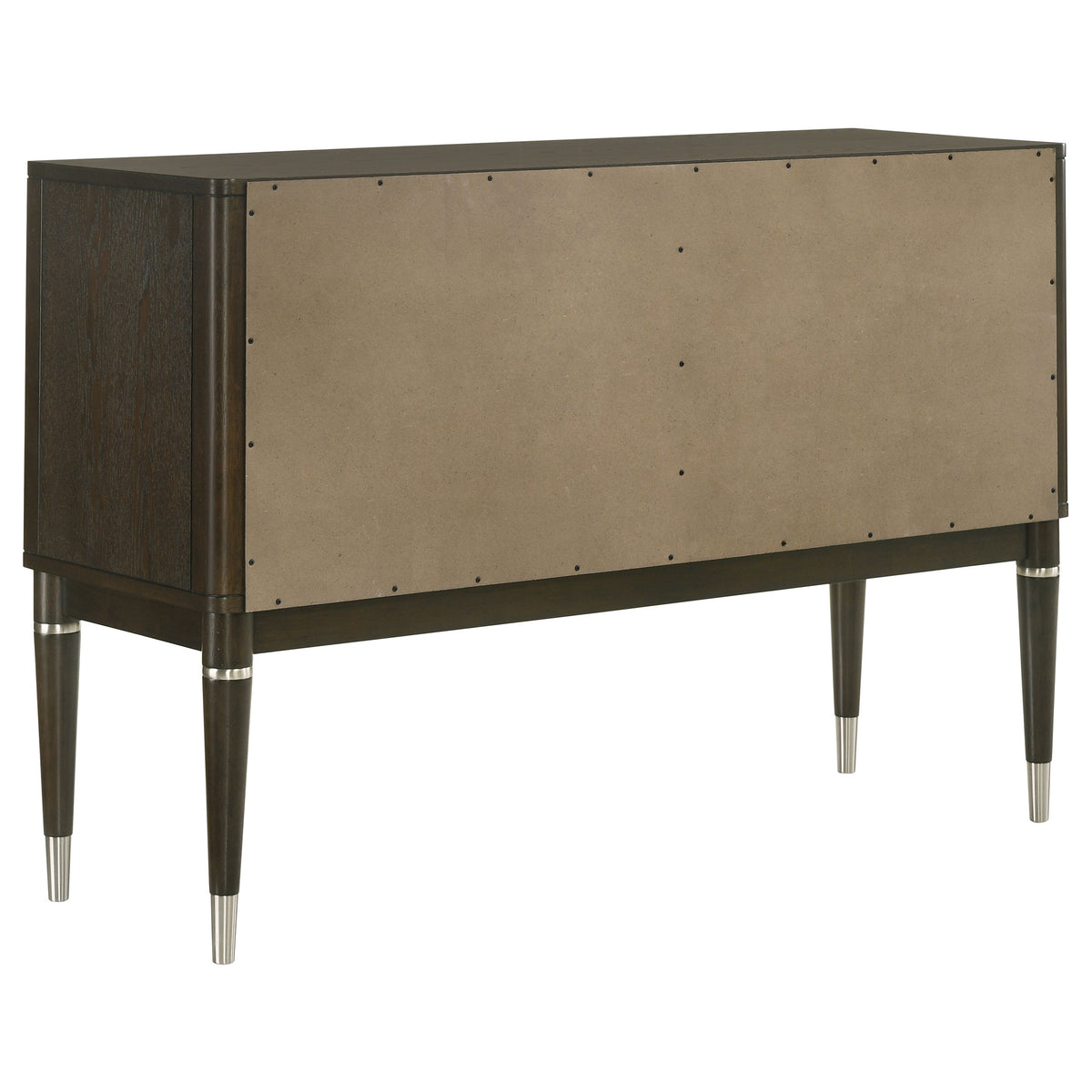 Reseda 4-door Dining Sideboard Server with Adjustable Shelves Ash Brown