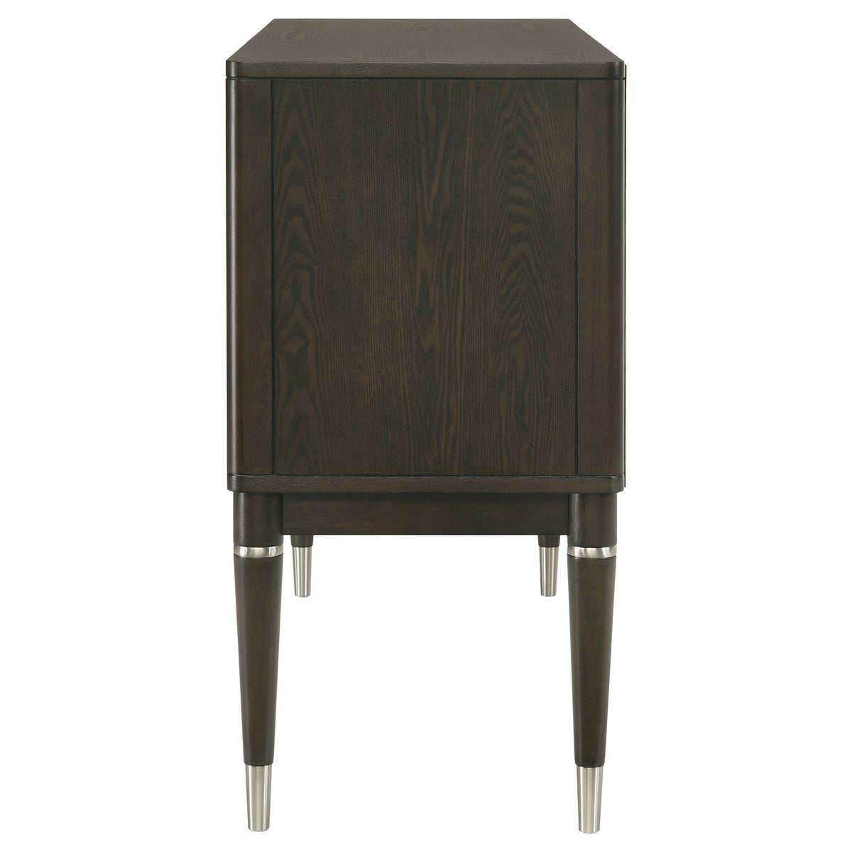 Reseda 4-door Dining Sideboard Server with Adjustable Shelves Ash Brown