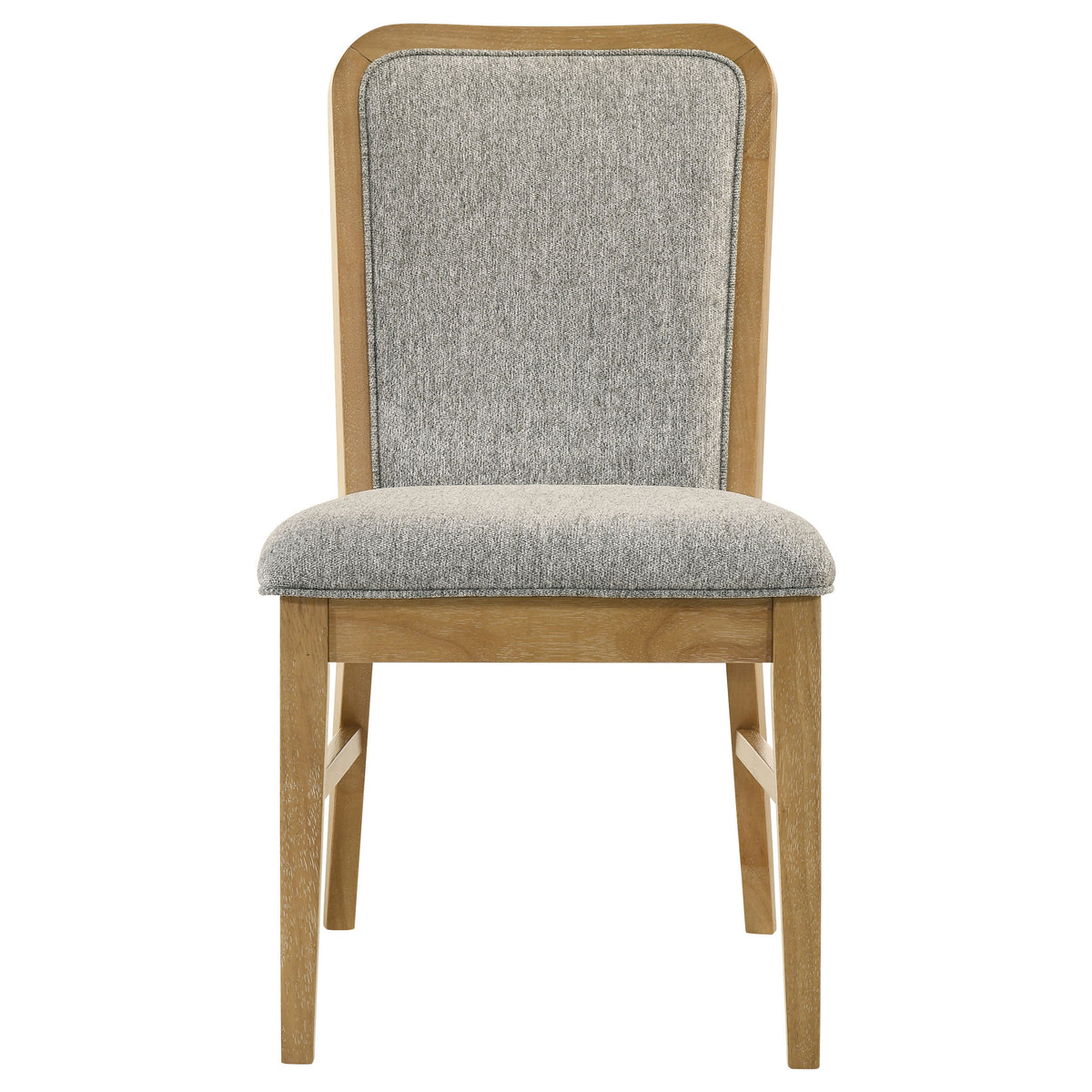 Croyden Curved Back Upholstered Dining Side Chairs (Set of 2) Grey and Weathered Natural