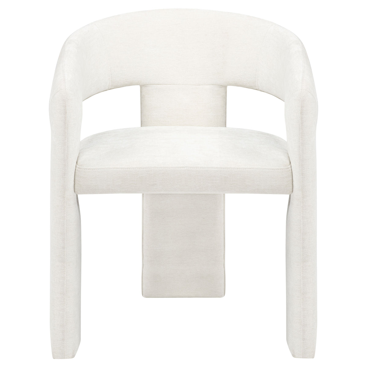 Carlow Upholstered Dining Arm Chairs (Set of 2) White
