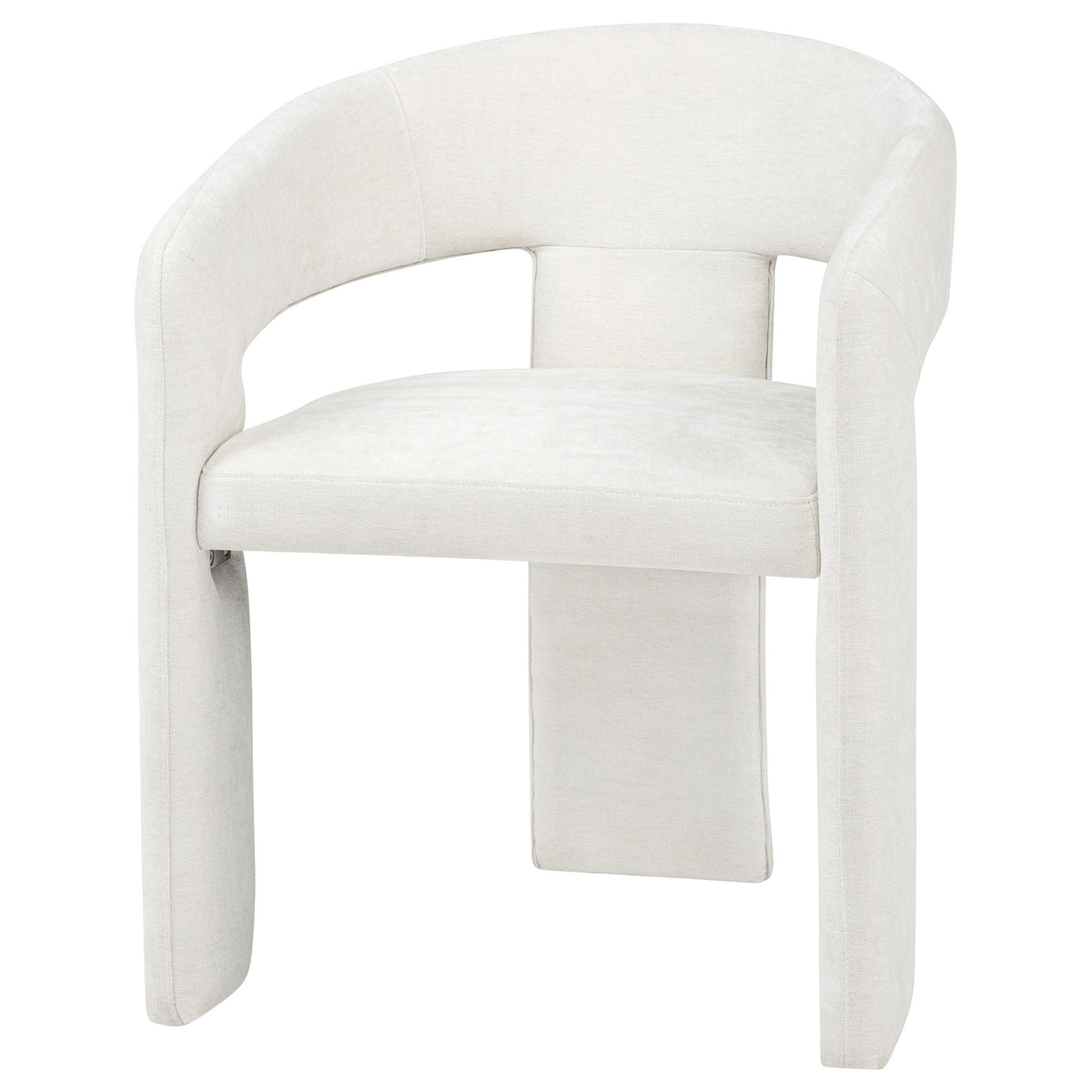 Carlow Upholstered Dining Arm Chairs (Set of 2) White