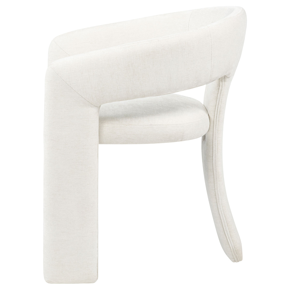 Carlow Upholstered Dining Arm Chairs (Set of 2) White