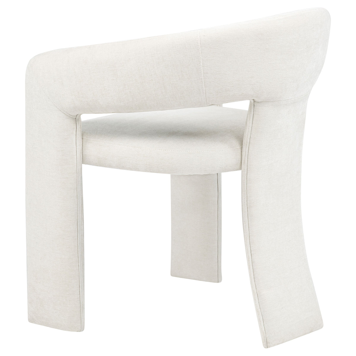 Carlow Upholstered Dining Arm Chairs (Set of 2) White