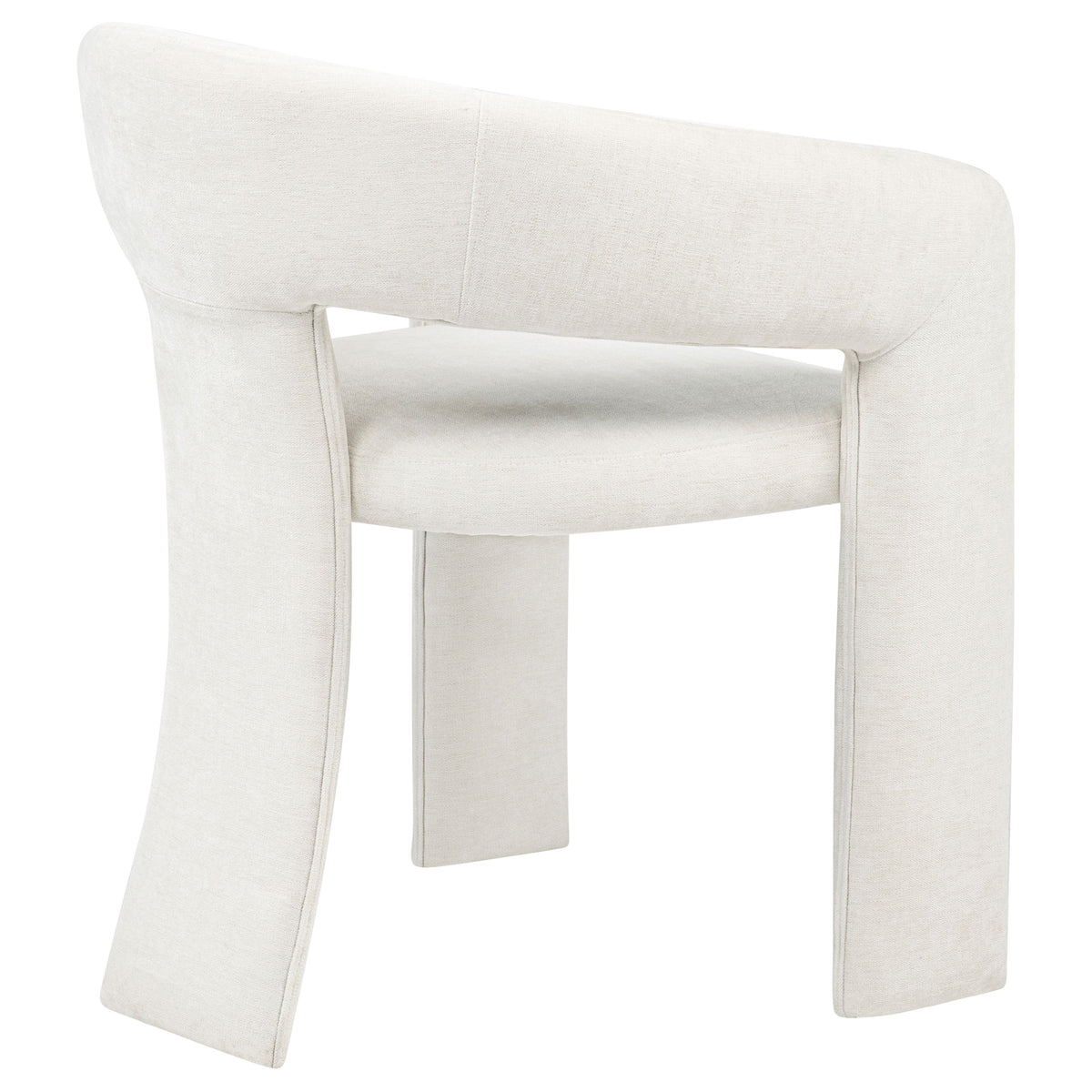 Carlow Upholstered Dining Arm Chairs (Set of 2) White
