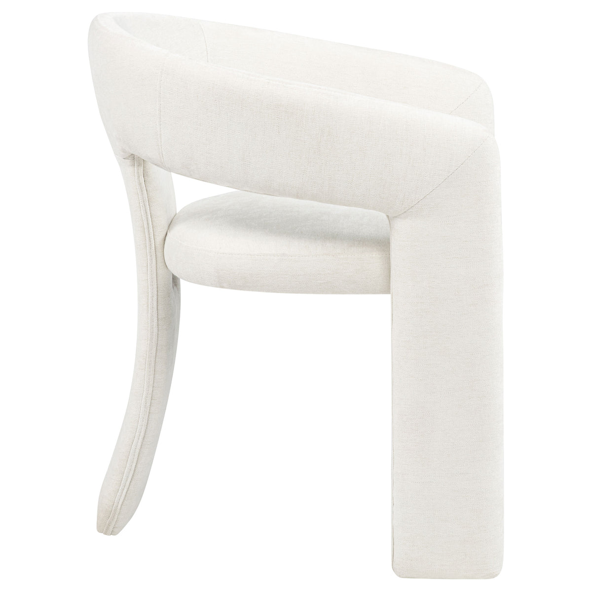 Carlow Upholstered Dining Arm Chairs (Set of 2) White