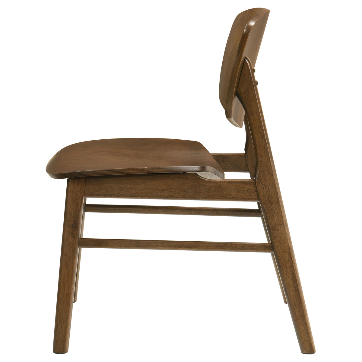 Benford Wood Seat Dining Side Chairs (Set of 2) Dark Brown
