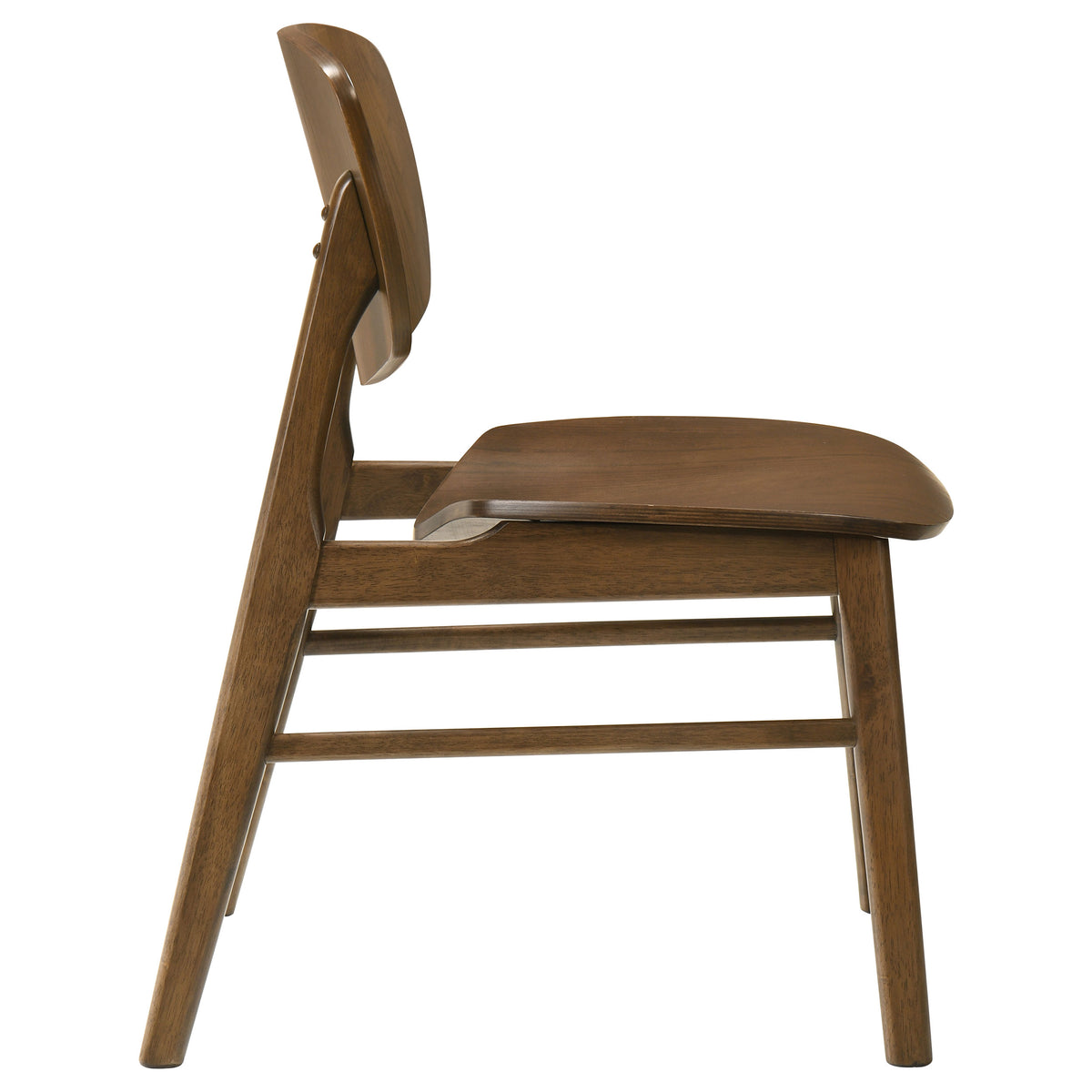 Benford Wood Seat Dining Side Chairs (Set of 2) Dark Brown