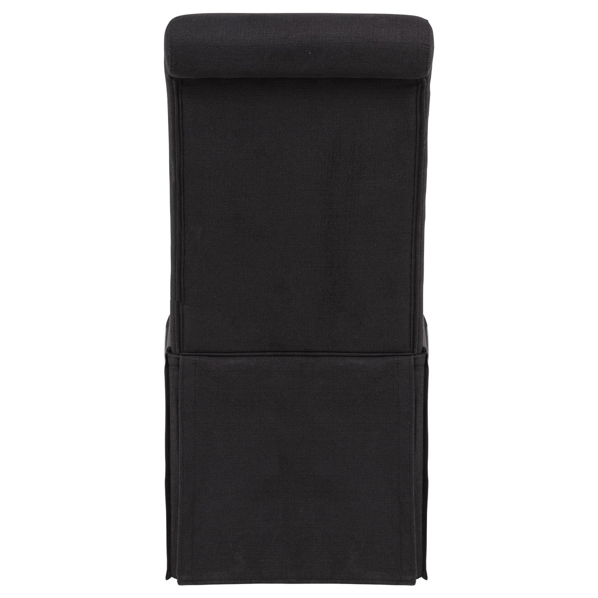 Shawna Upholstered Skirted Side Chairs (Set of 2) Black