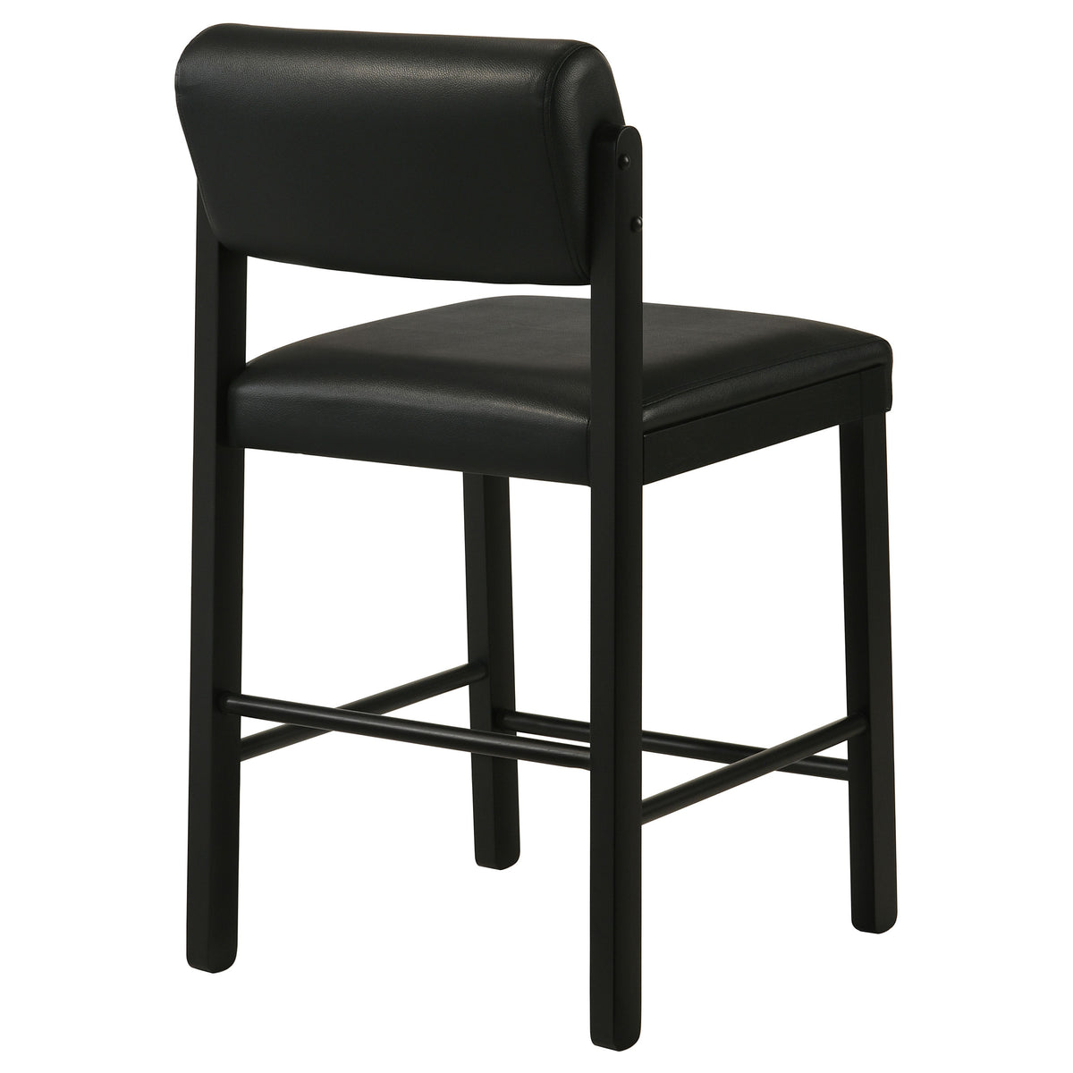 Kehoe Faux Leather Counter Height Chairs (Set of 2) Black