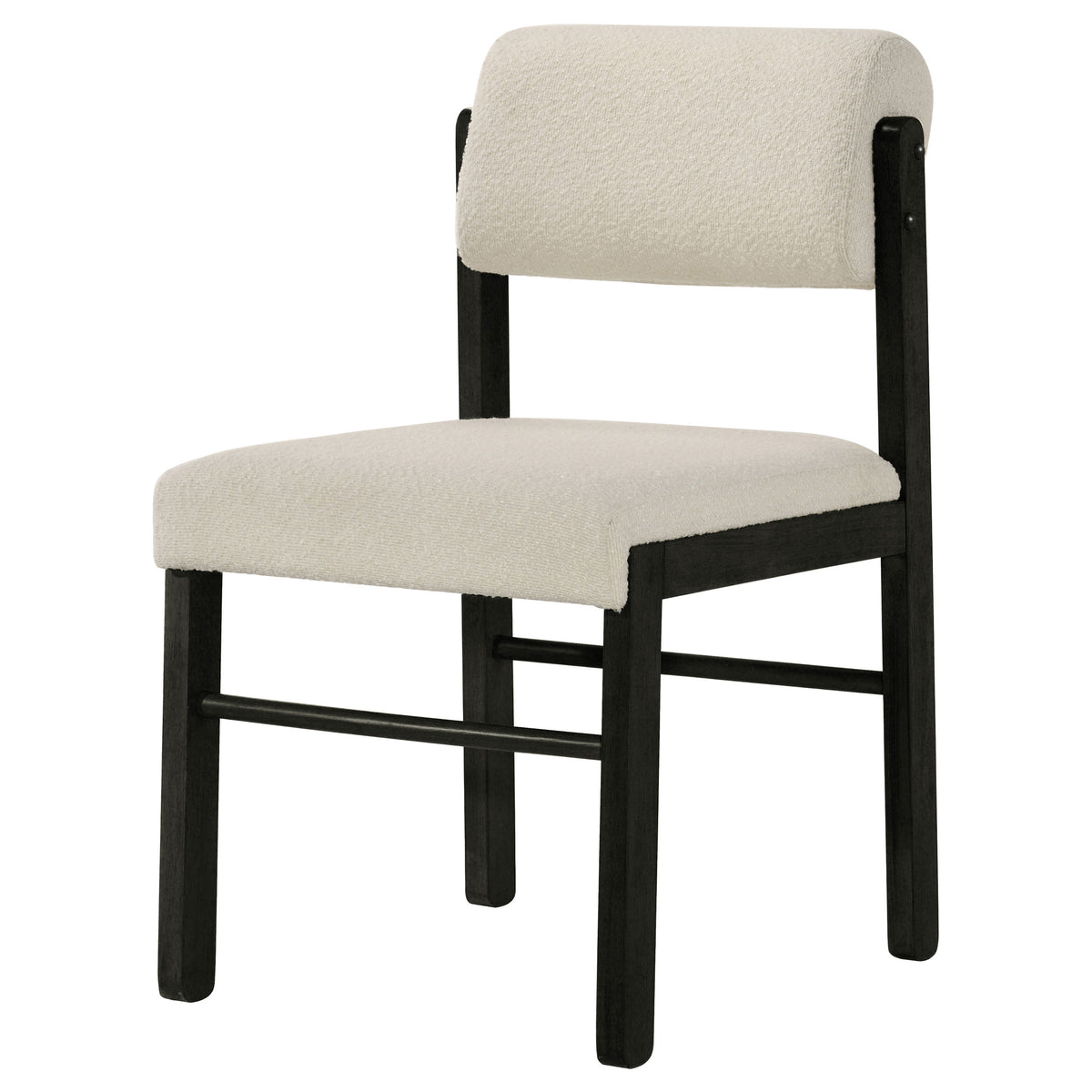 Kehoe Upholstered Dining Side Chairs (Set of 2) Cream and Black