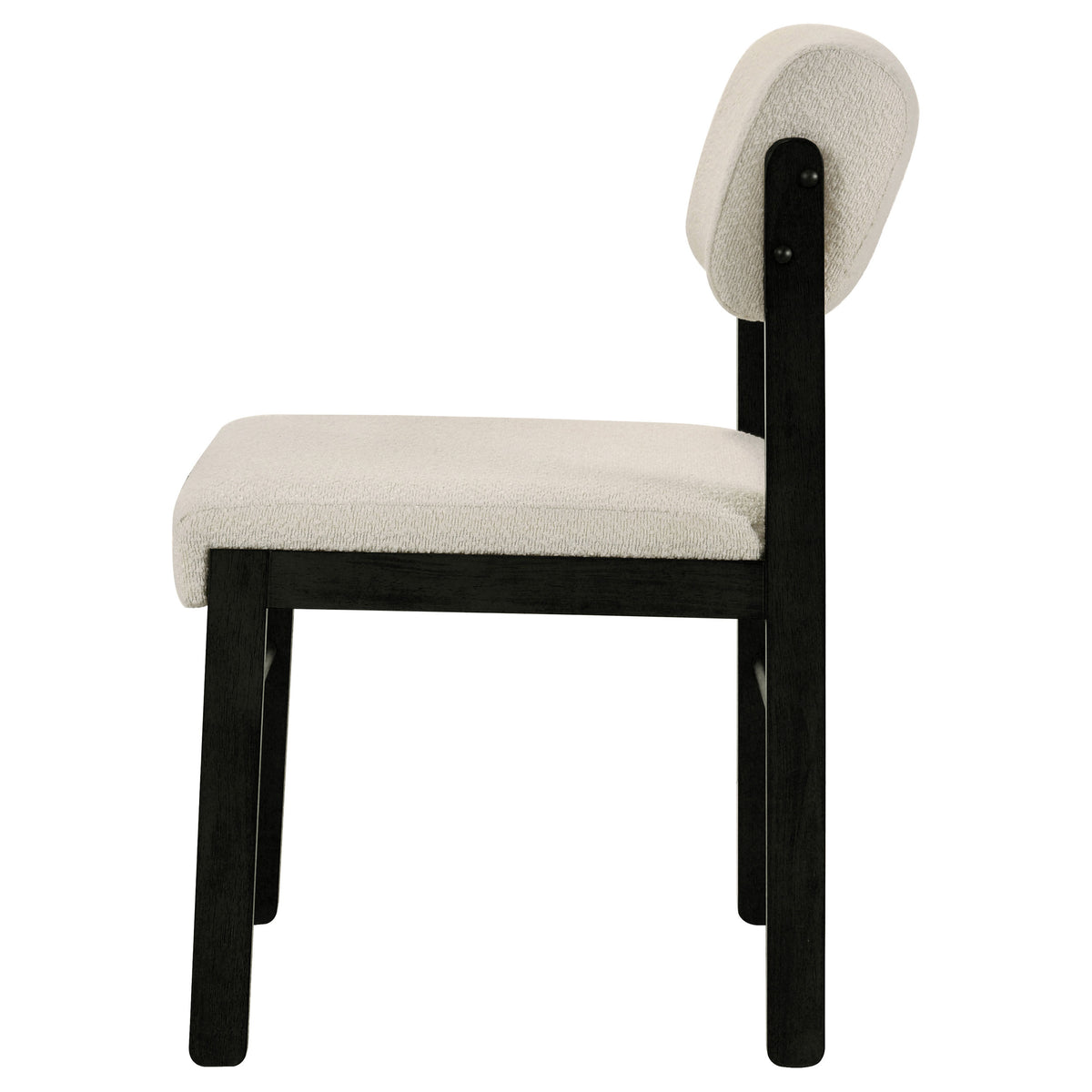 Kehoe Upholstered Dining Side Chairs (Set of 2) Cream and Black