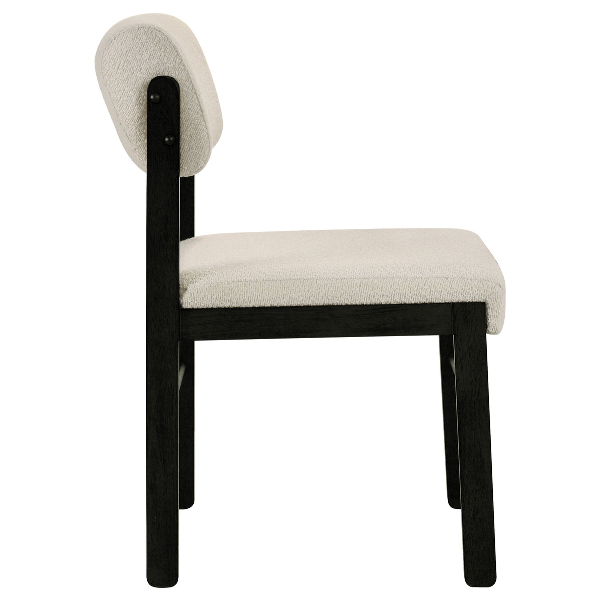 Kehoe Upholstered Dining Side Chairs (Set of 2) Cream and Black