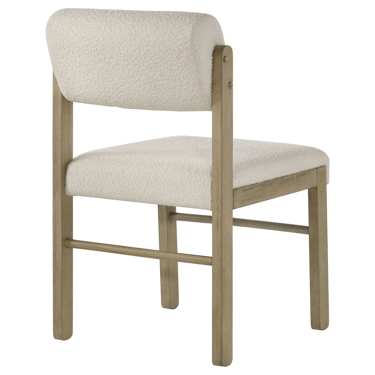 Kehoe Upholstered Dining Side Chairs (Set of 2) Cream and Natural Oak