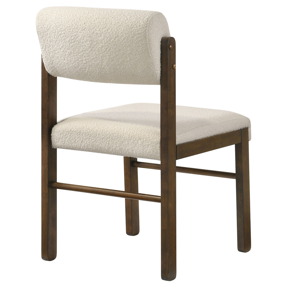 Kehoe Upholstered Dining Side Chairs (Set of 2) Cream and Walnut