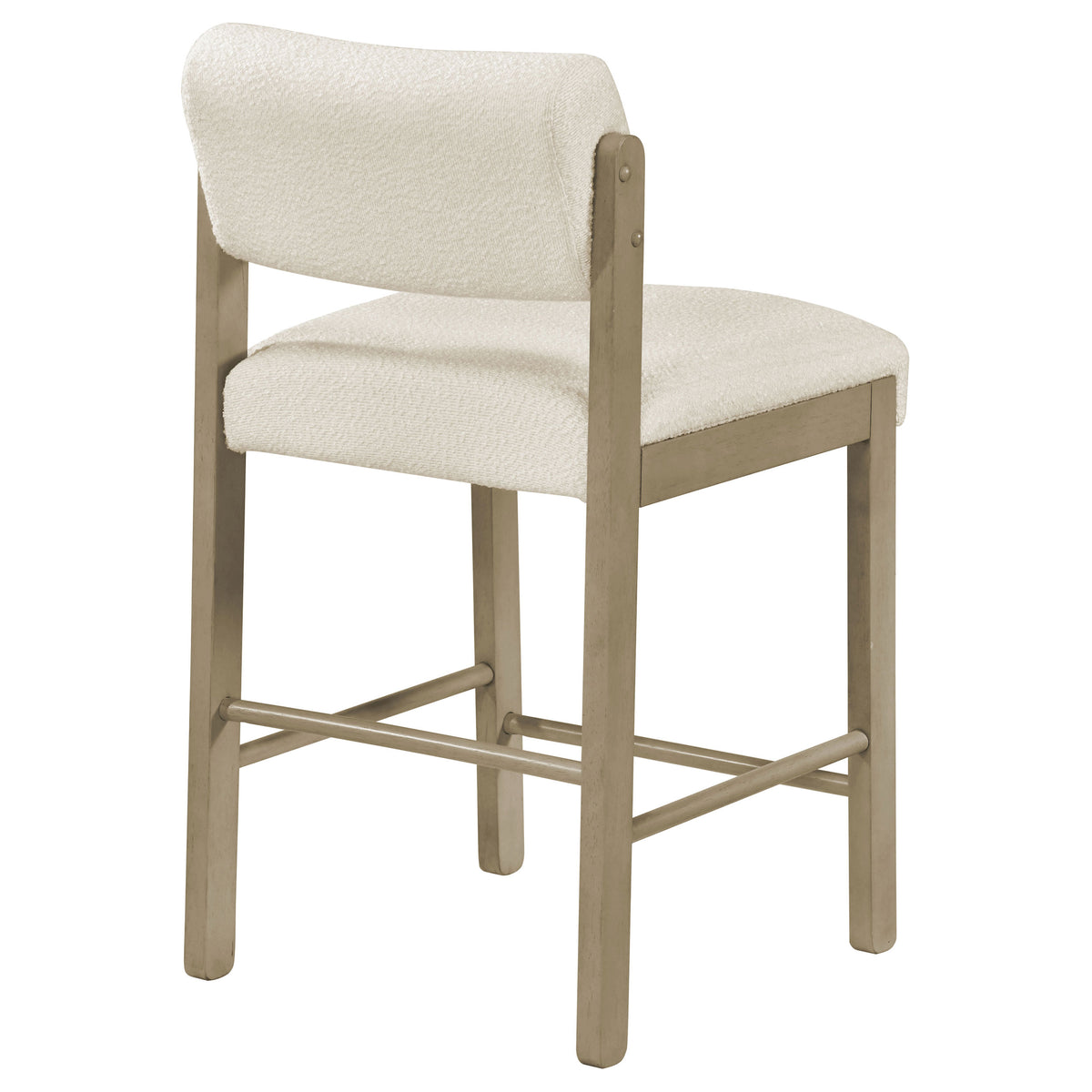 Kehoe Upholstered Counter Height Chairs (Set of 2) Cream and Natural Oak