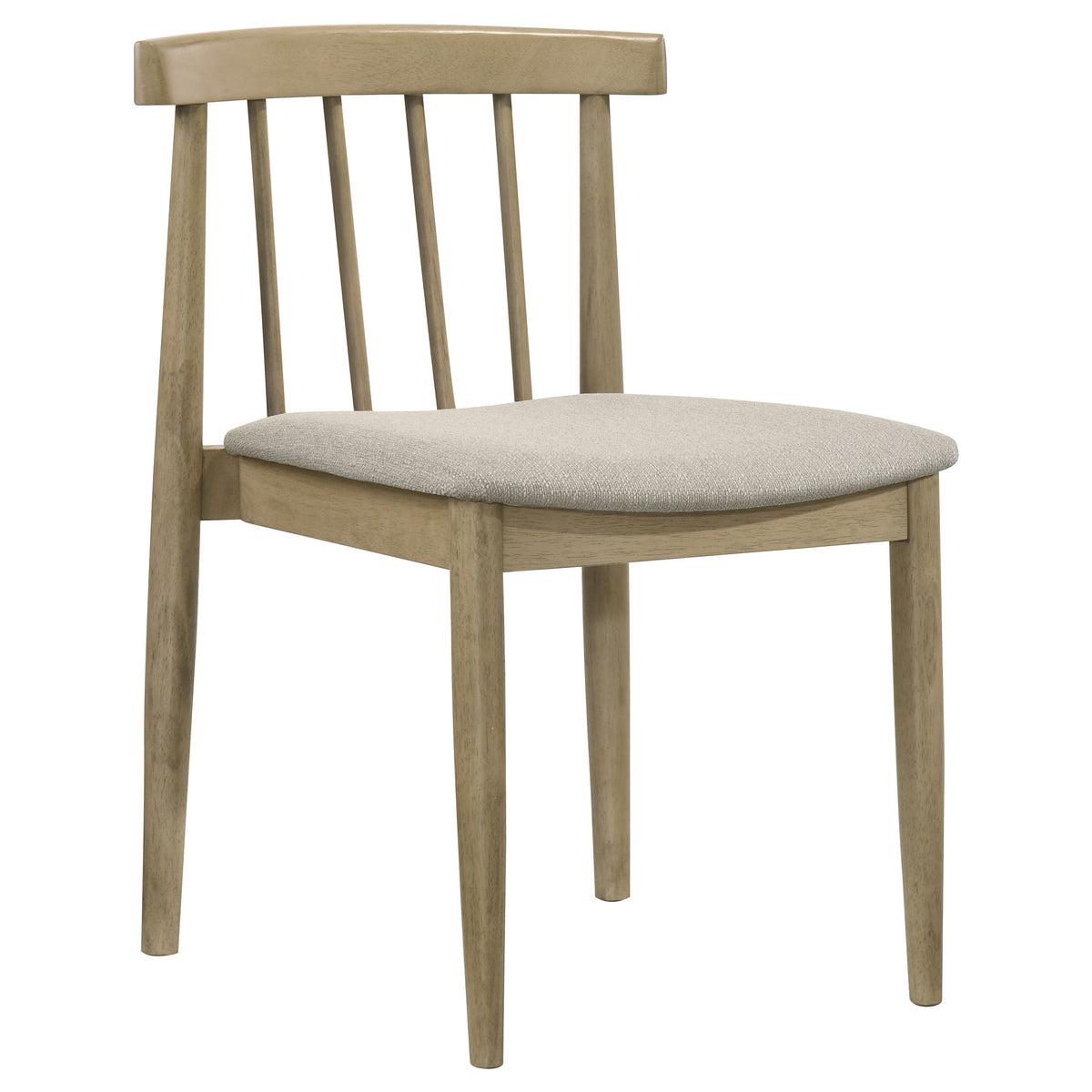 Strouse 5-piece 47-inch Round Dining Set with Wheat Spindle Back Chairs Natural Oak
