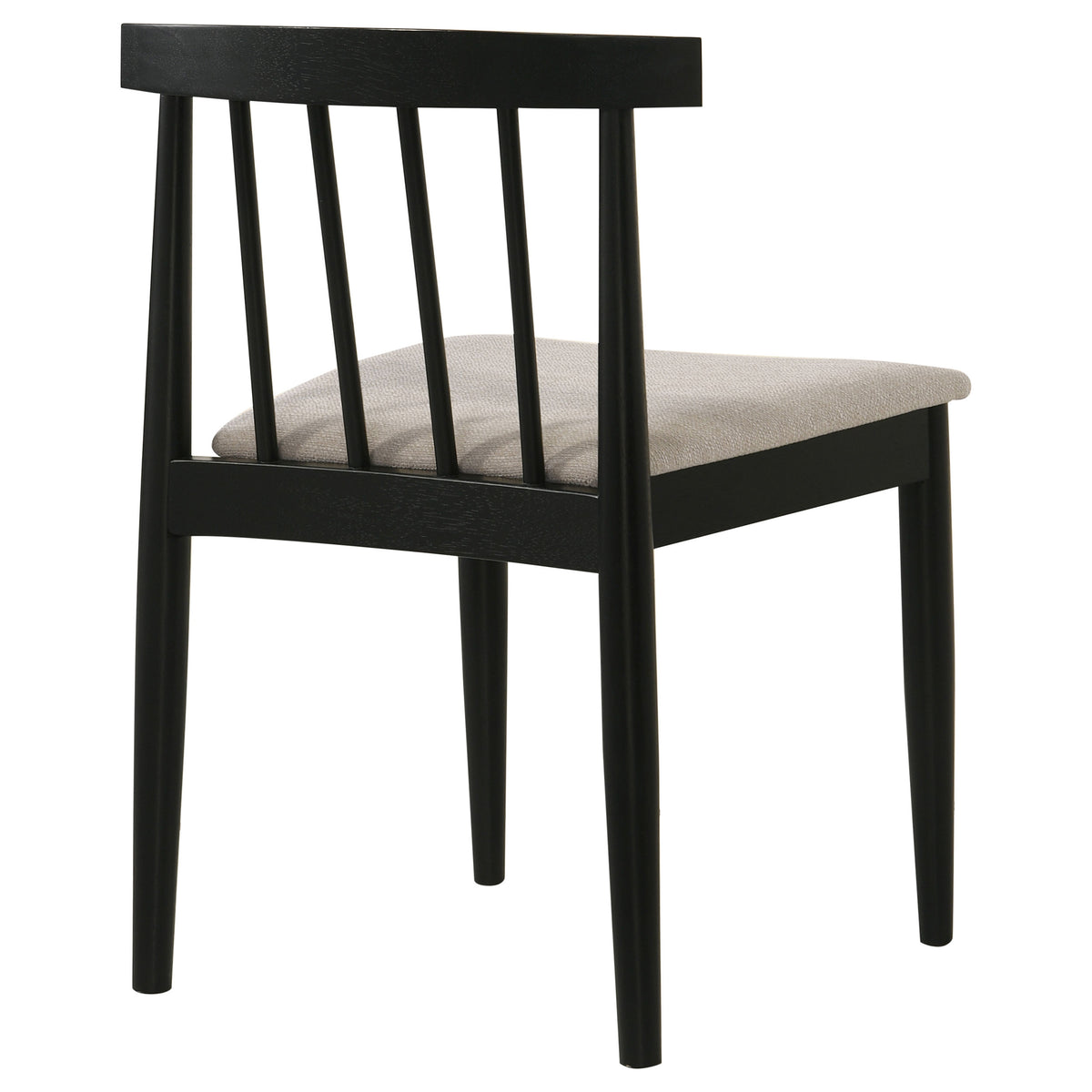 Cullen Spindle Back Upholstered Dining Side Chairs (Set of 2) Wheat and Black