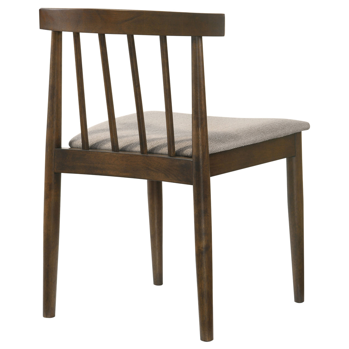 Cullen Spindle Back Upholstered Dining Side Chairs (Set of 2) Wheat and Walnut