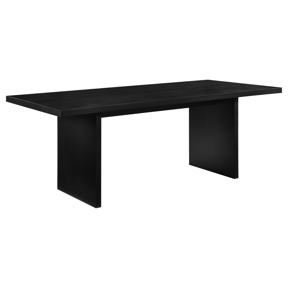 Decker 7-piece 82-inch Rectangular Dining Set with Windsor Chairs Black