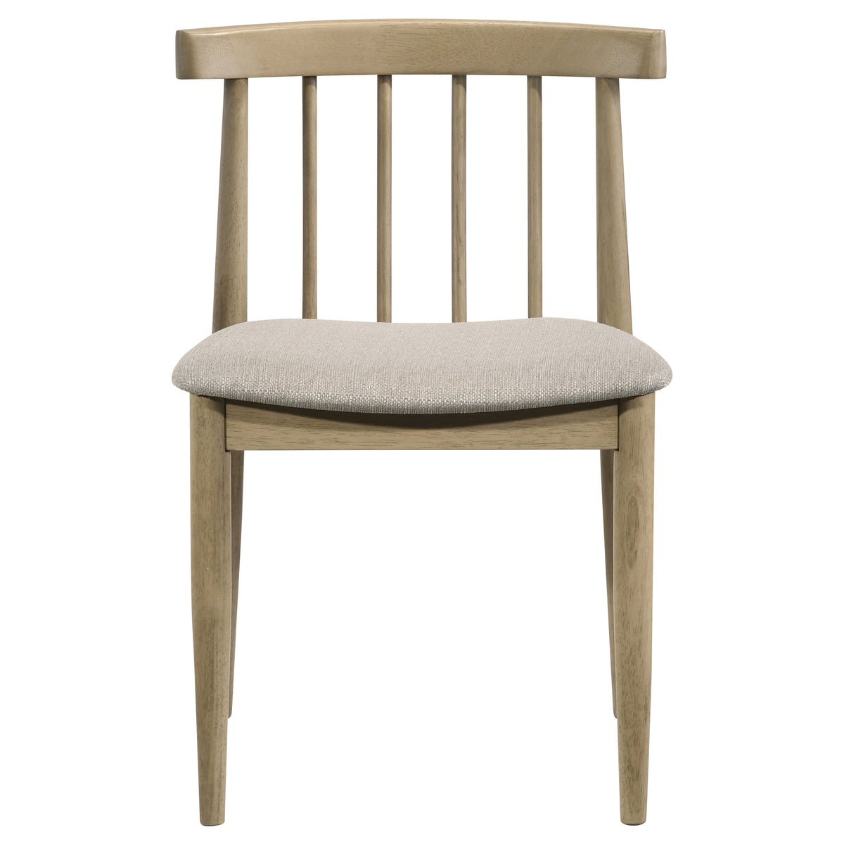 Decker 7-piece 82-inch Rectangular Dining Set with Wheat Spindle Back Chairs Natural Oak