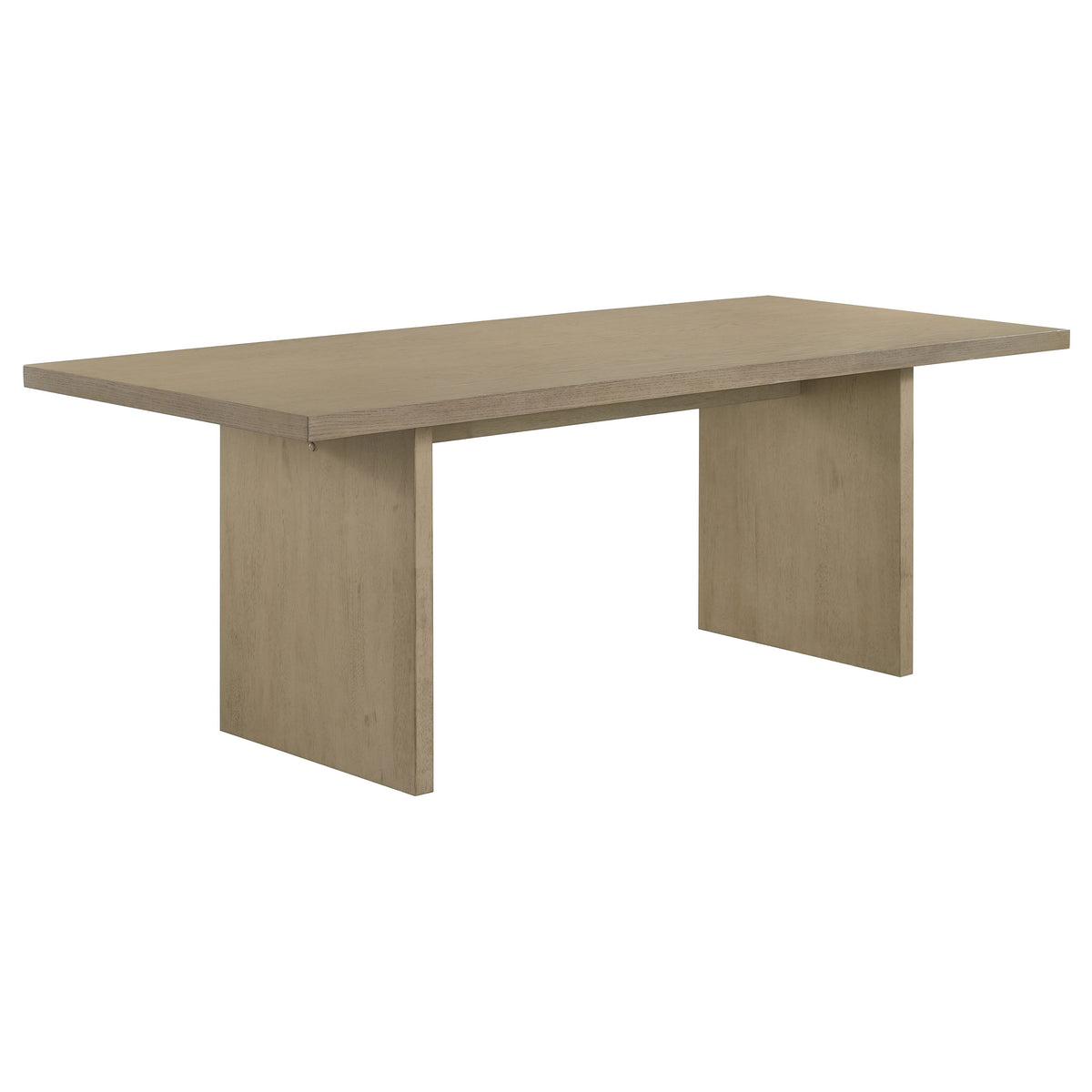 Decker 7-piece 82-inch Rectangular Dining Set with Cream Upholstered Chairs Natural Oak