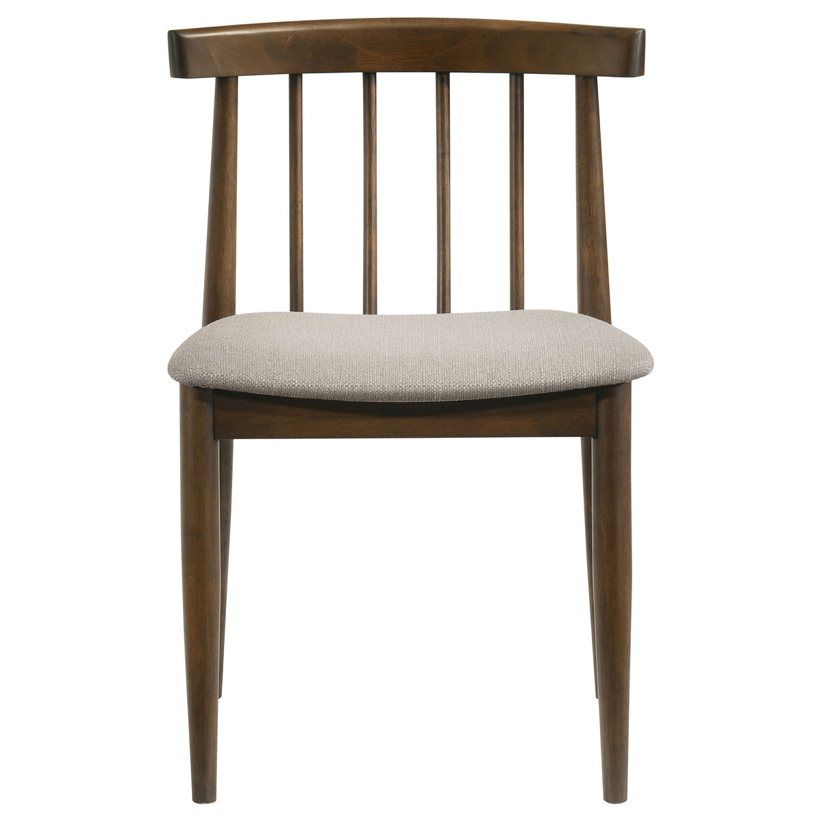 Decker 7-piece 82-inch Rectangular Dining Set with Wheat Spindle Back Chairs Walnut