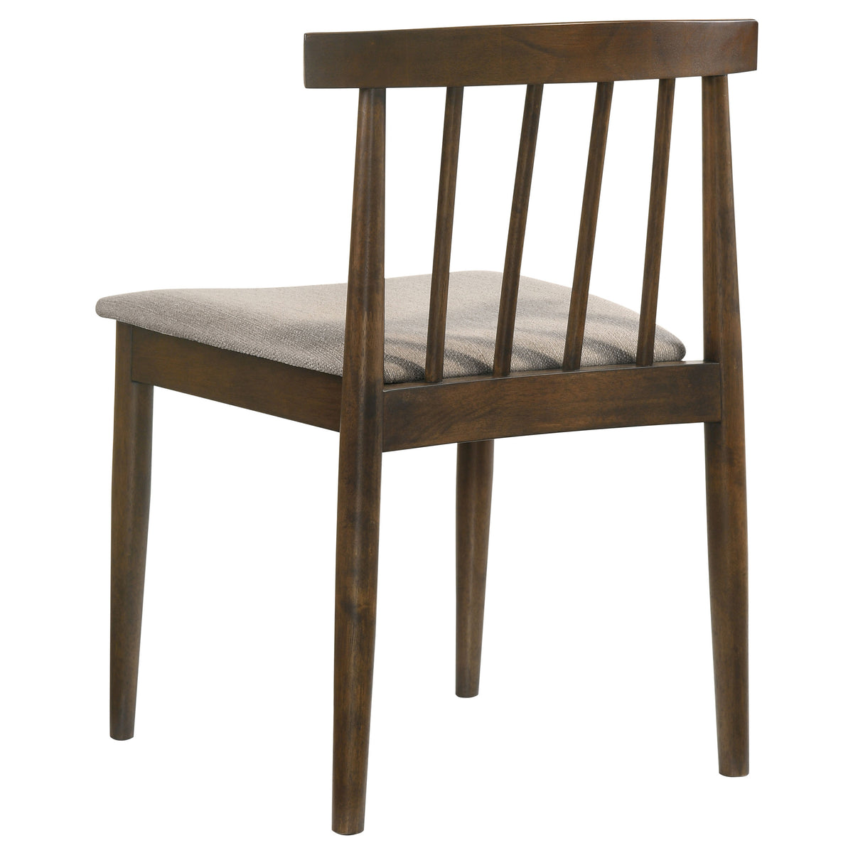 Decker 7-piece 82-inch Rectangular Dining Set with Wheat Spindle Back Chairs Walnut