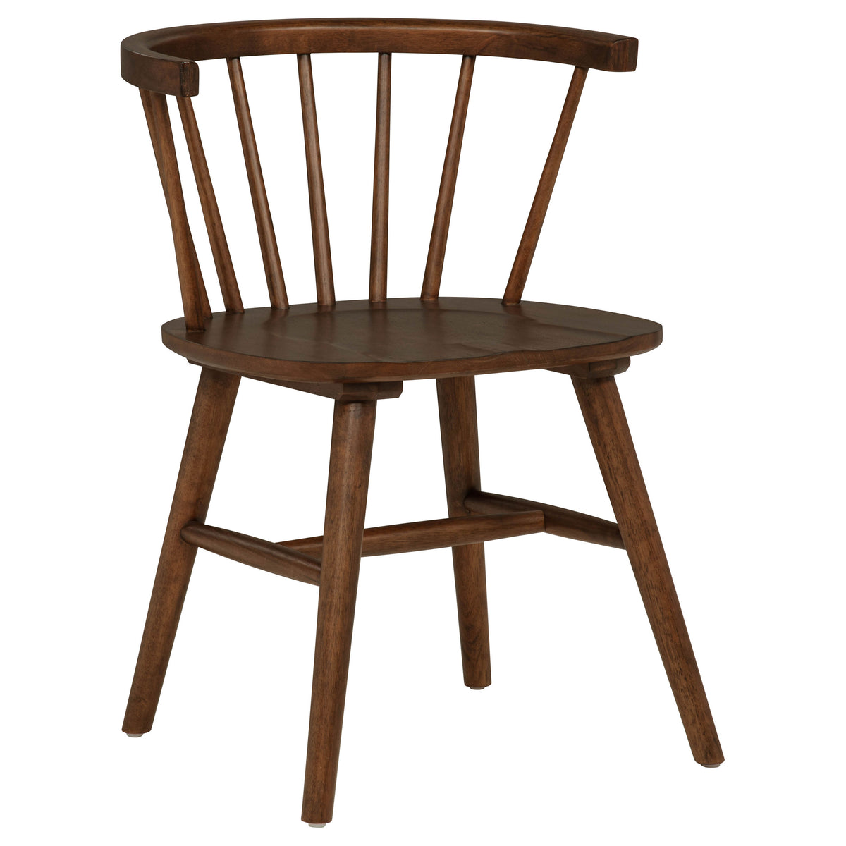 Decker 7-piece 82-inch Rectangular Dining Set with Windsor Chairs Walnut