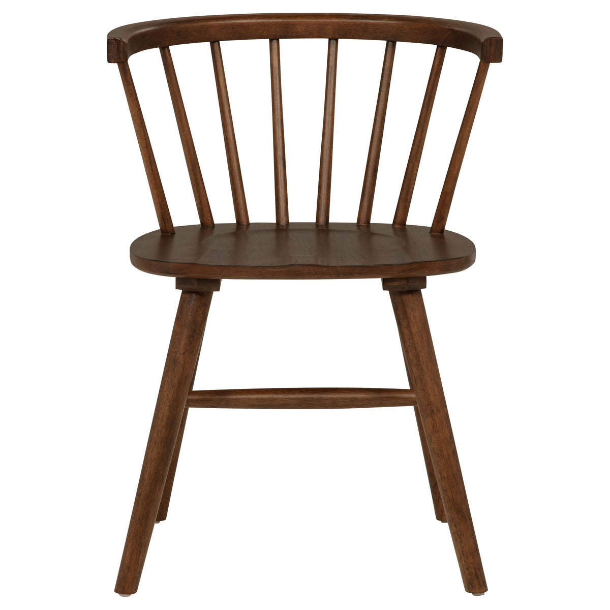 Decker 7-piece 82-inch Rectangular Dining Set with Windsor Chairs Walnut