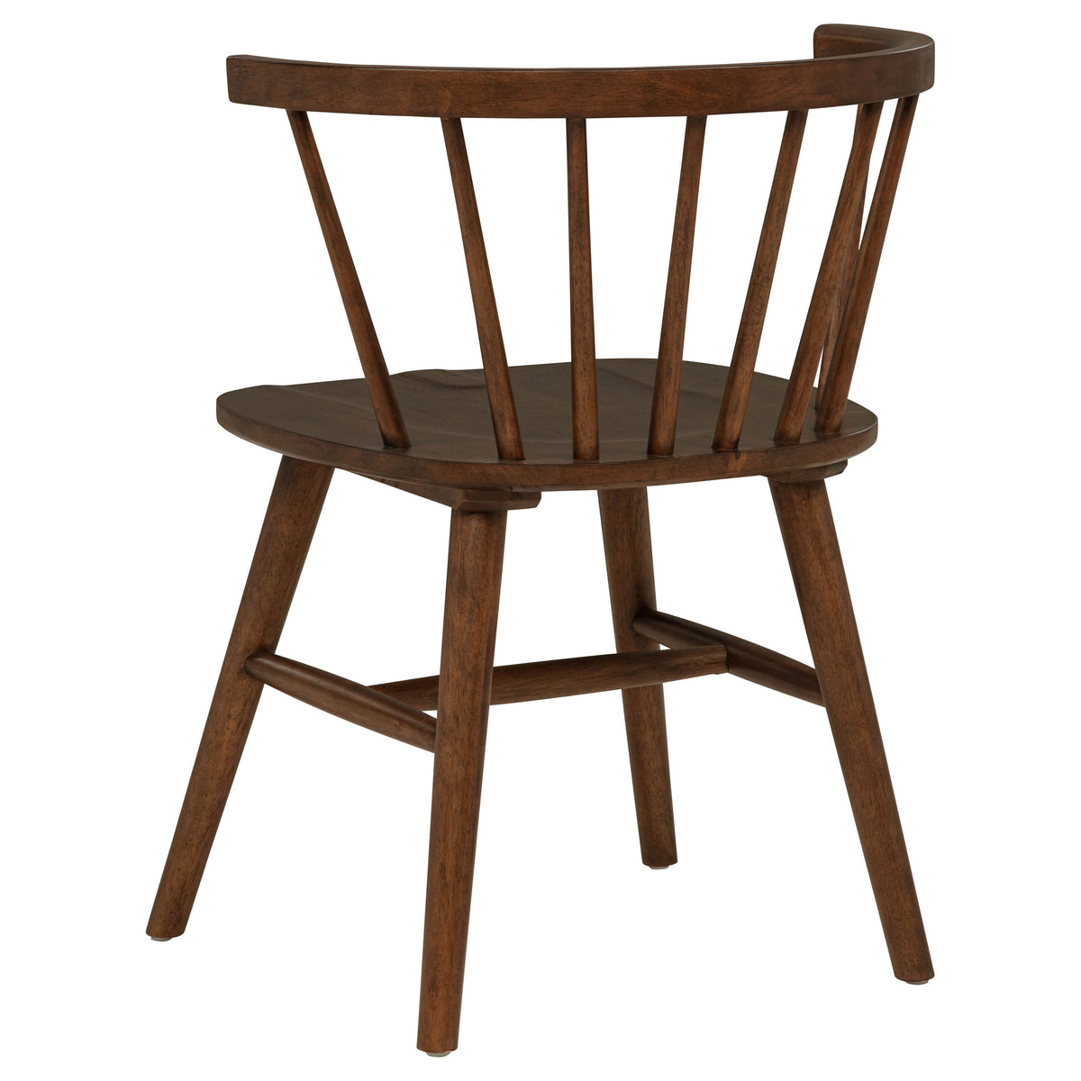 Decker 7-piece 82-inch Rectangular Dining Set with Windsor Chairs Walnut