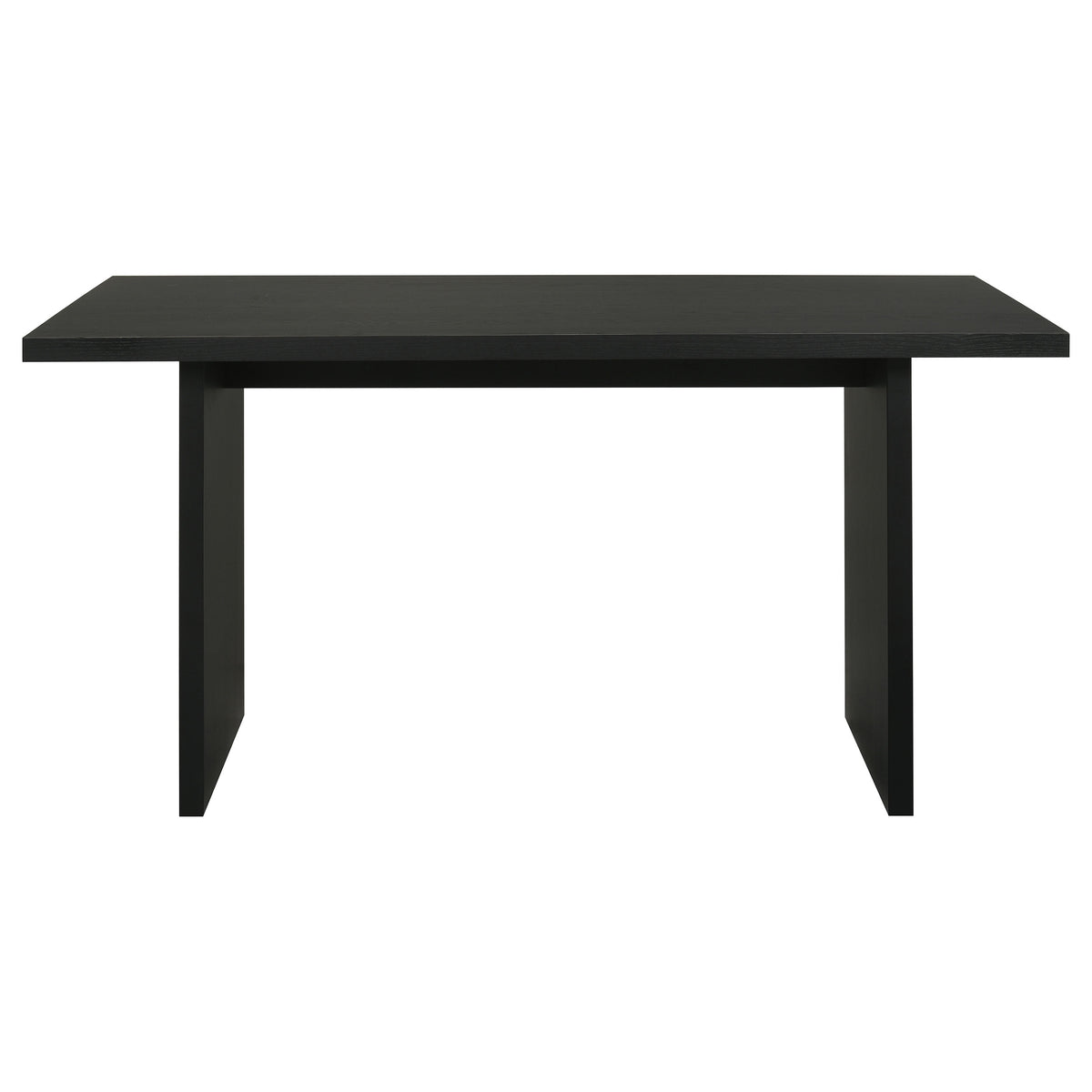 Decker 7-piece 70-inch Counter Height Dining Set with Black Faux Leather Counter Chairs Black