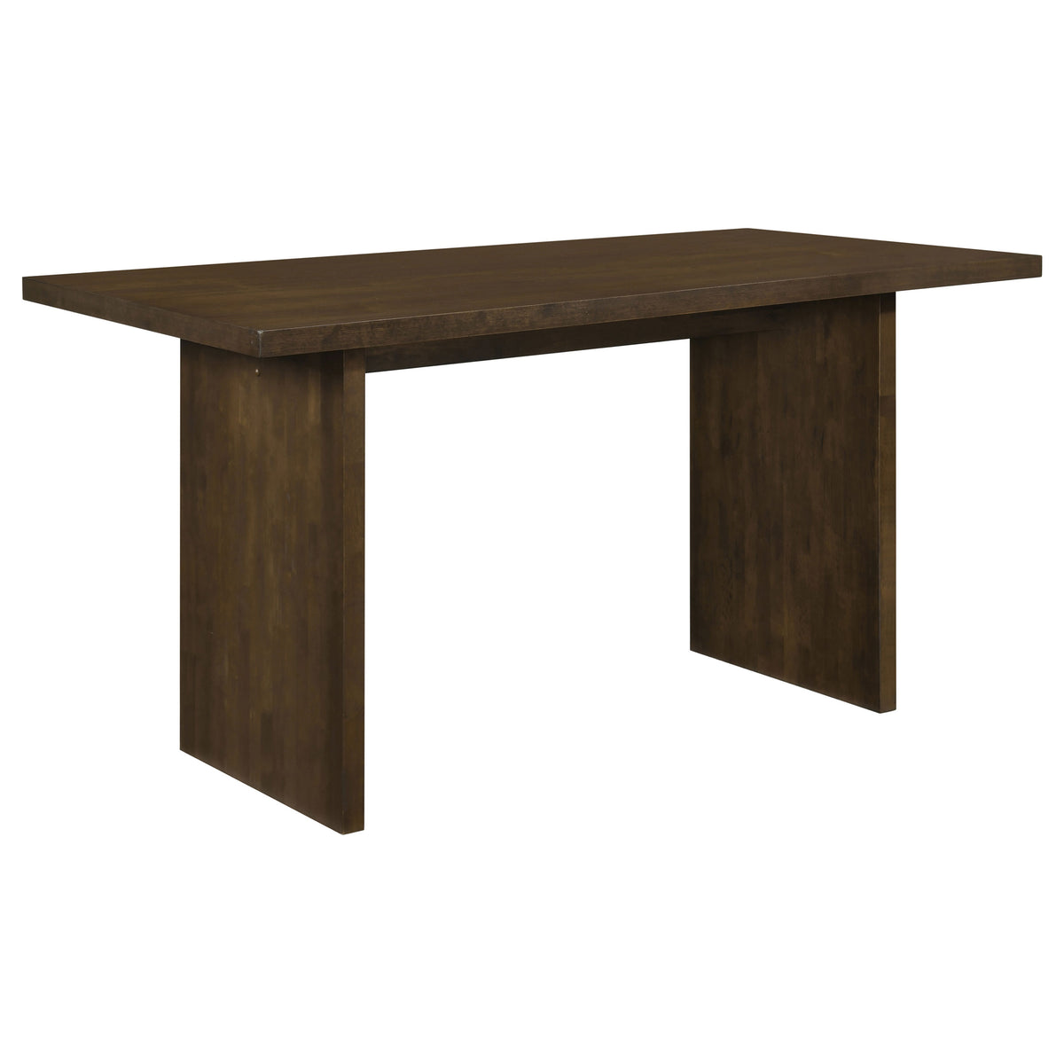 Decker 7-piece 70-inch Counter Height Dining Set with Grey Tufted Counter Chairs Dark Walnut