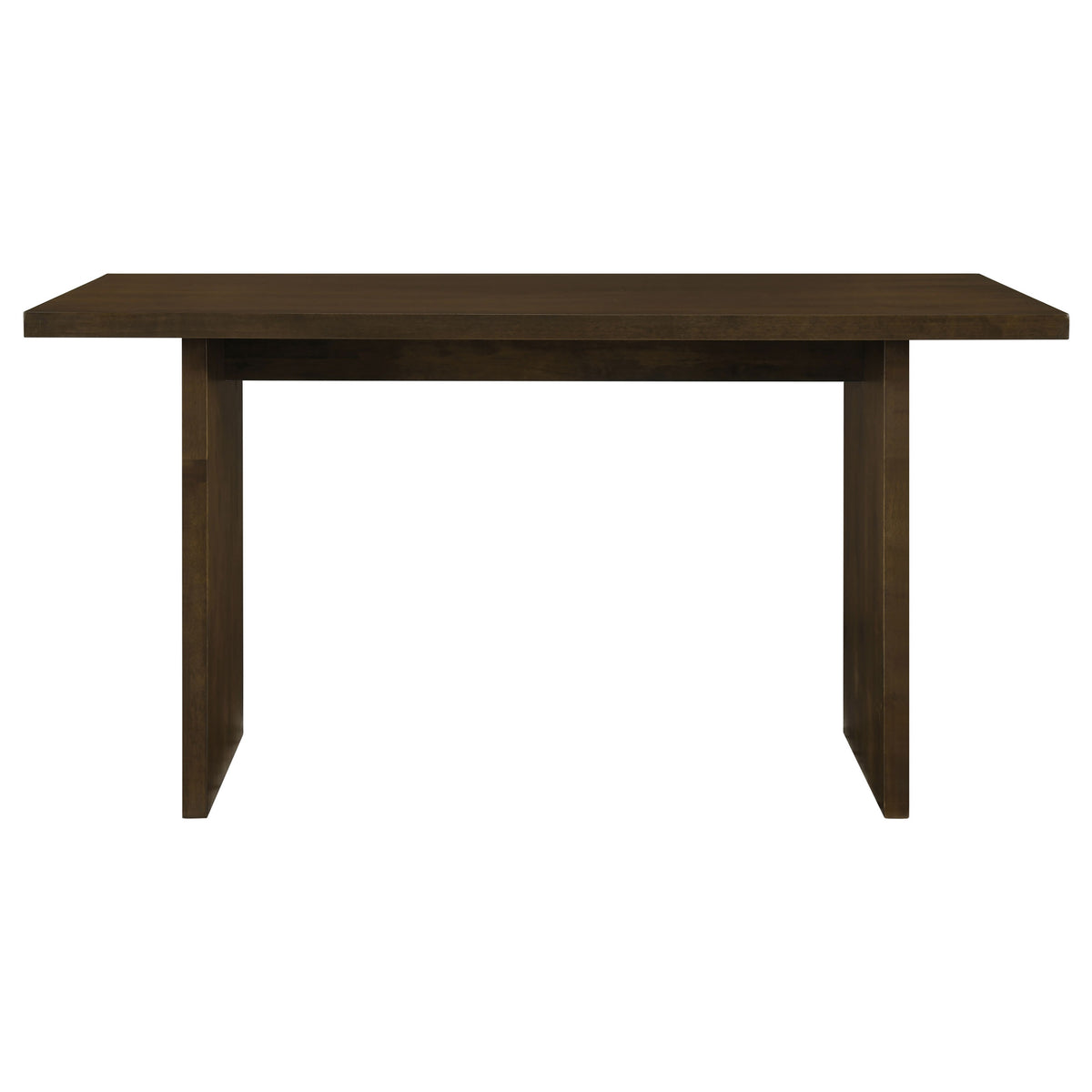 Decker 70-inch Rectangular Counter Height Slab Top Dining Table Dark Walnut