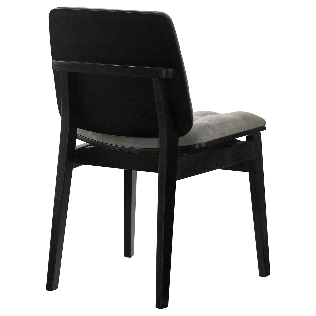 Redbridge Biscuit Tufted Velvet Dining Side Chairs (Set of 2) Grey and Black