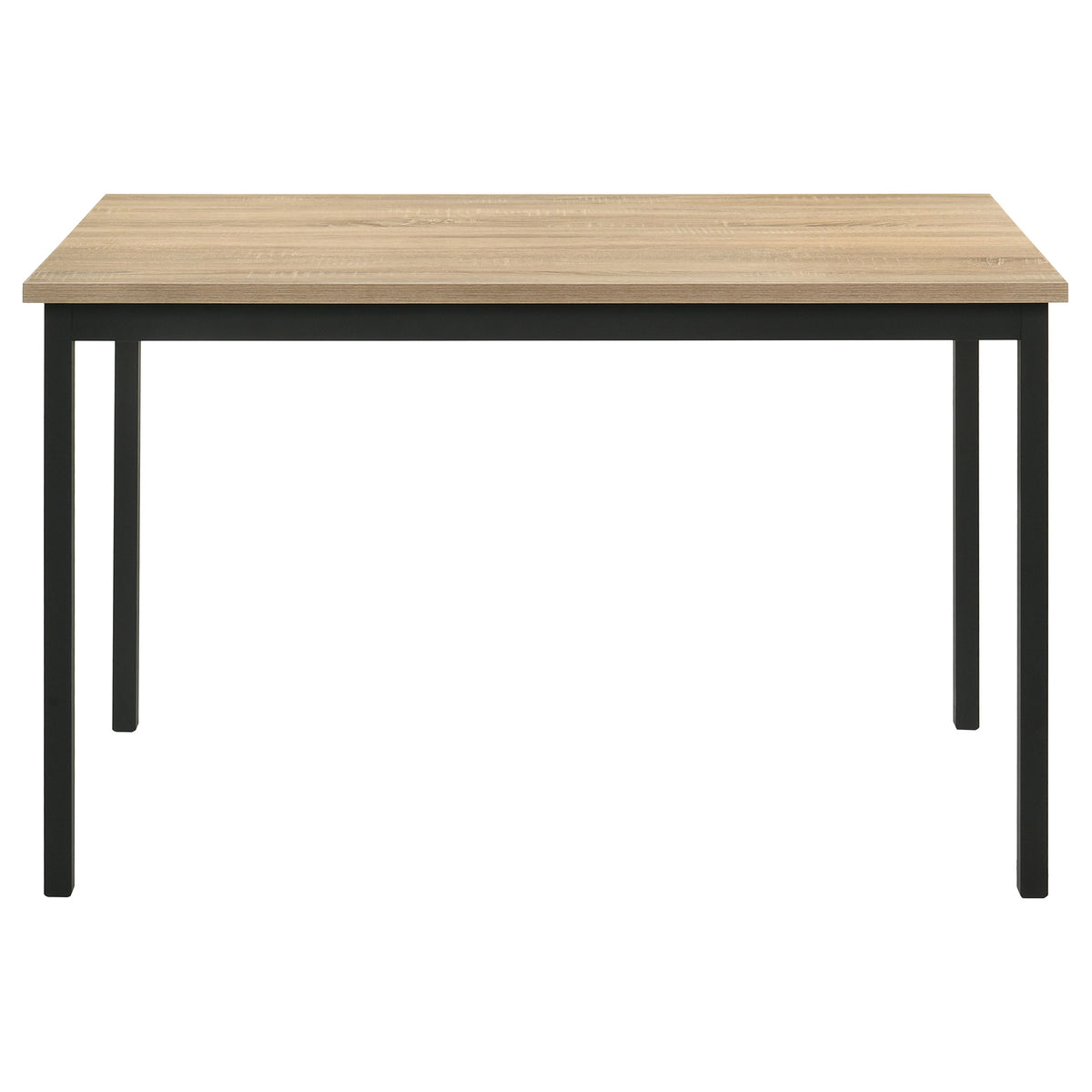Garza 5-piece 47-inch Rectangular Dining Set Greige Oak and Black