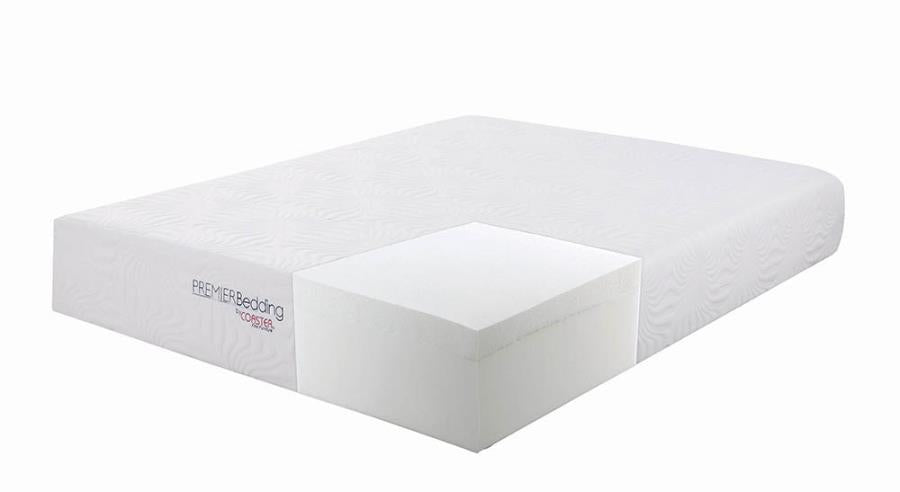 Ian Queen 12" Memory Foam Mattress White