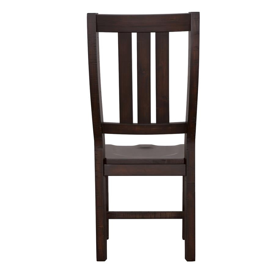 Calandra Slat Back Side Chairs Vintage Java (Set of 2